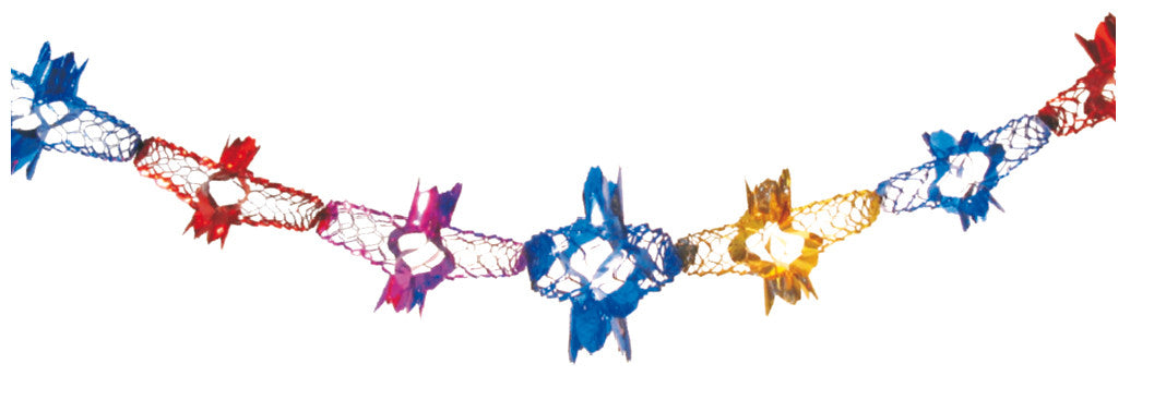 8" 11 Section Multi Colored Garland - Pack of 12 (71187)