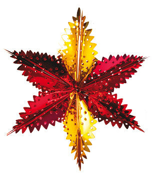 6 Section Star - Pack of 12 - 13" (71192)