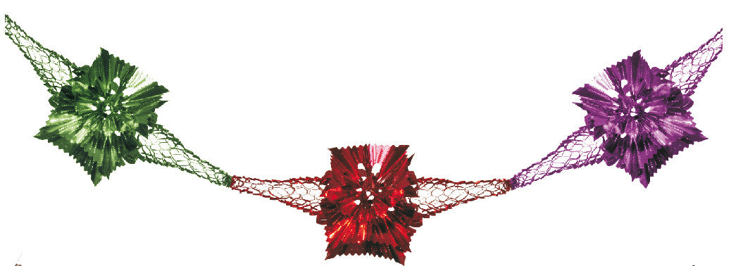 8" 6 Section Multi Colored Garland - Pack of 12 (71215)