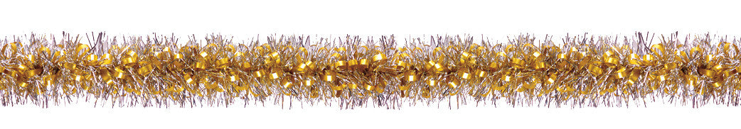 4" 12' Long Tinsel, Assorted Colors - Pack of 12 (71227)