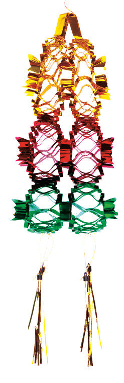 3 Tier Multi Colored Lantern - Pack of 12 - 8" (71231)