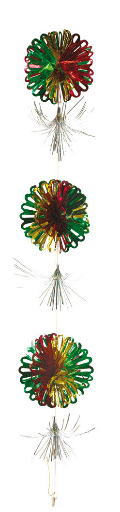 Multi Colored Ball Hanging Decoration - Pack of 12 - 8" (71252)