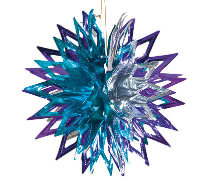 Blue and Silver Ball - Pack of 12 - 12" (71264)