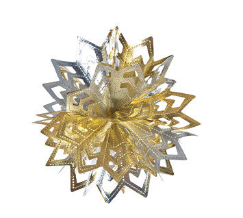 Gold and Silver Ball - Pack of 12 - 8" (71266)