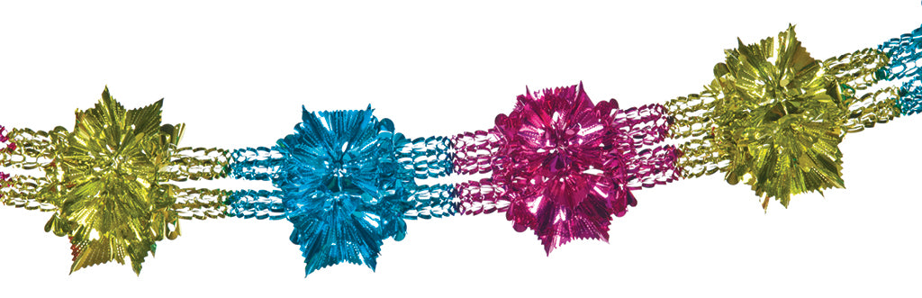 9" 6ft Multi Color Garland - Pack of 12 (71275)
