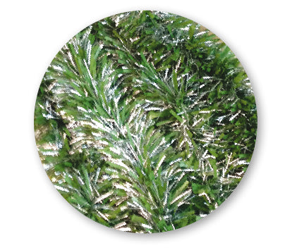 Extra Heavy and Long Tinsel, Green w/white (71507)