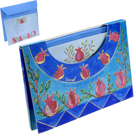 Light Pomegranates Notelets and Envelopes with Case (EM-72318.1)
