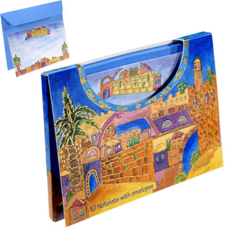 Jerusalem View Notelets and Envelopes with Case (EM-72318.2)