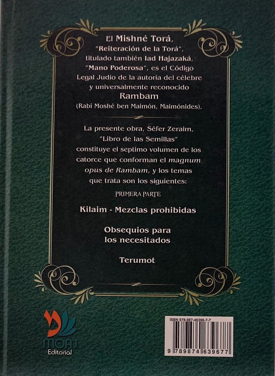 Rambam Mishne Tora Iad Hajazaka Sefer Zeraim-- Spanish (BKS-MTIH7)