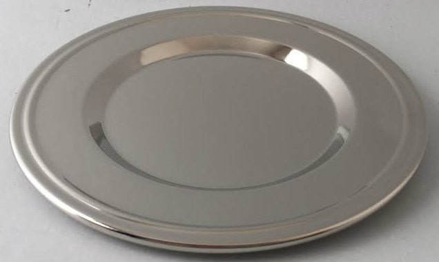 Round Nickel Plate Tray for Kiddush Cup-6 Pack (KC-811-6N)