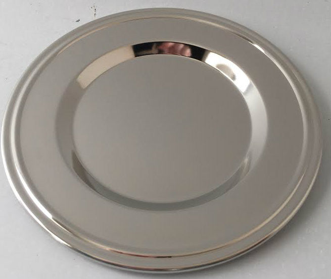 Round Nickel Plate Tray for Kiddush Cup-6 Pack (KC-811-6N)
