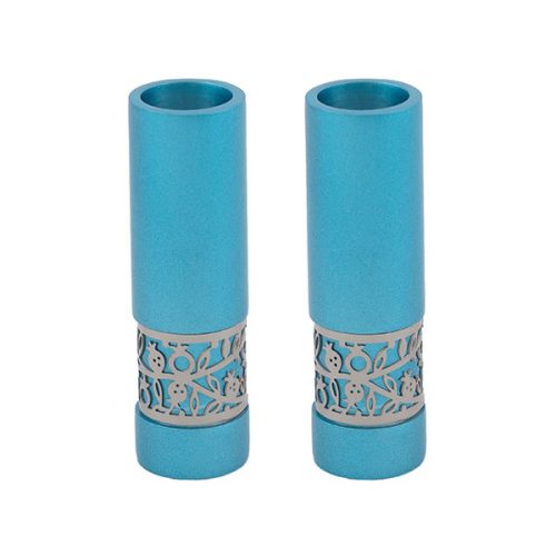 Emanuel Round Candlesticks with Metal Cutout (EM-CE)