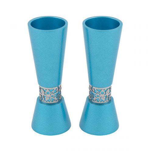 Emanuel Large Candlesticks with Metal Cutout (EM-CF)