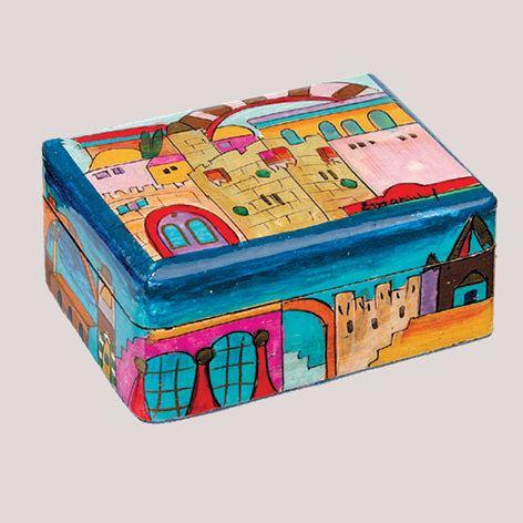 Shaded Jerusalem Travel Candlestick Box