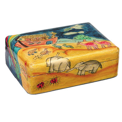 Colorful Noah's Ark Meduim Jewelry Box
