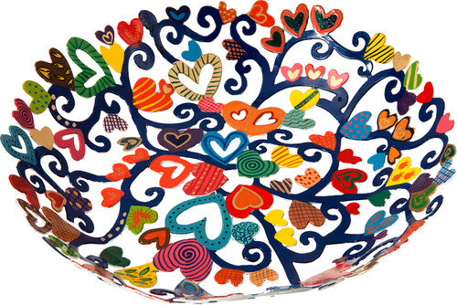Bowl- Small Laser Cut+ Hand Painting- hearts (EM-BOS2)
