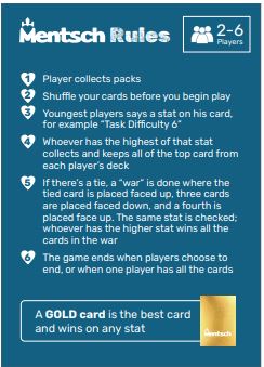 Mentsch Trading Cards (Packs of 3) (GM-MENTSCH)