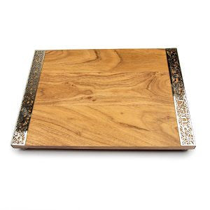 Emanuel Wood Challah Board-Lace Sides (EM-CBT1)