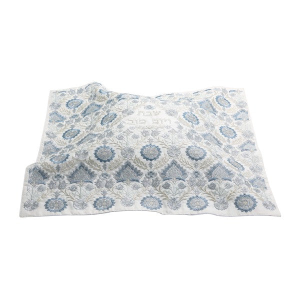 Emanuel Full Embroidered Challah Cover Carpet-Silver (EM-CMC27)
