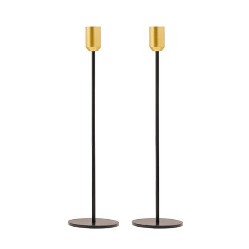 Tall Candlesticks-Black & Gold 13" (EM-CNA1)