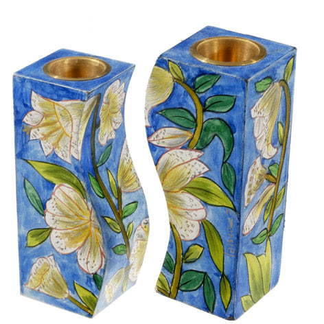Lilies Fitted Candlesticks