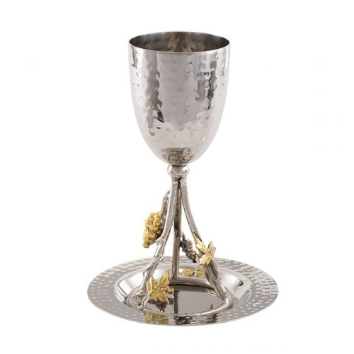 Emanuel Copper Kiddush Cup- Pomegranates (EM-CUW2)