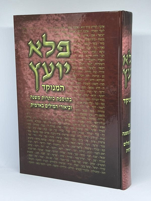1 vol. פלא יועץ מנוקד (BK-PYM1V)