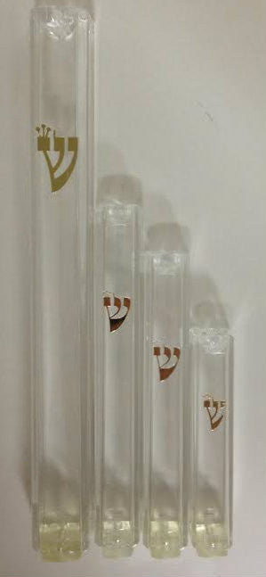 Clear Plastic Mezuzah Case 12cm (MZ-28281)