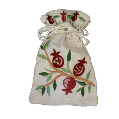 Embroidered Spice Bag Pomegranates (EM-BBE-3)