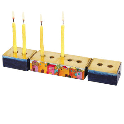 Emanuel Menorah & Shabbat Candlesticks Jerusalem (EM-HCS-1)