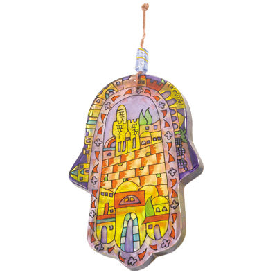 Glass Hamsa- Large 6"x4" (EM-HG)