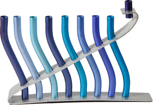 Emanuel Menorah blue (EM-HMN3)