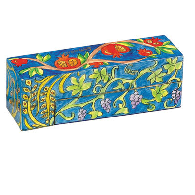 Emanuel Travel Chanukah Menorah Seven Species (EM-HTR-4)