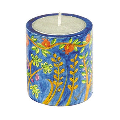 Memorial Candle Holder Seven Species (EM-NN2)