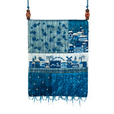 Emanuel Bag Patches & Embroidery Jerusalem Blue (EM-PBE-3B)