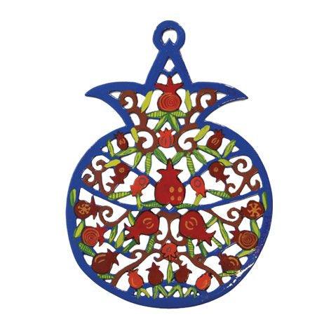 Laser Cut Hand Painted Pomegranate (EM-PMM-1)