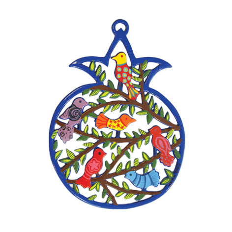 Laser Cut Hand Painted Pomegranates - Birds (EM-PMM-2)