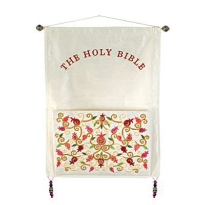 Wall hanging with pocket Pomegranates BIBLE (EM-WF-3)
