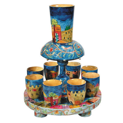 Yair Emanuel Wooden Kiddush Fountain - Jerusalem (EM-FN1)