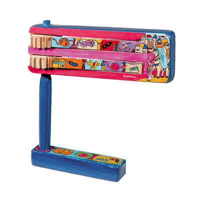 Yair Emanuel Wooden Grogger (Purim noisemaker) - Mordechai GR-2