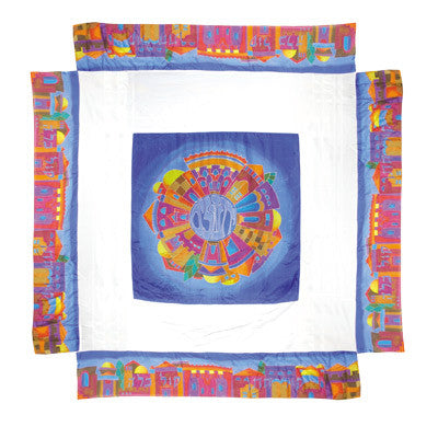 Emanuel Hand Painted Jerusalem Silk Chuppah (EM-HP1)