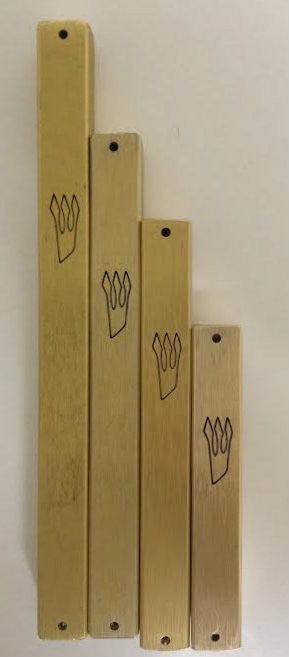 Brushed Metal Mezuzah Case Gold 15cm (MZ-FMM01-15)