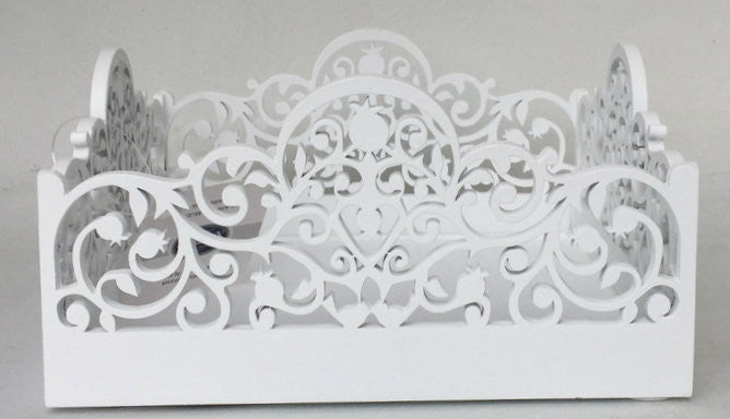 Karshi Wood Napkin Holder-- White (SHB-2982)