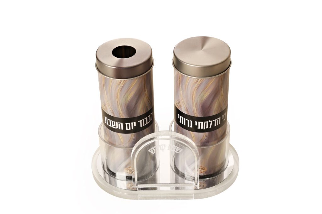 Veanveihu Match Holder Set-Aluminum in Lucite Stand (MB-V404)