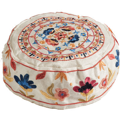 Embroidered Kippah WHITE (EM-HME-3W)