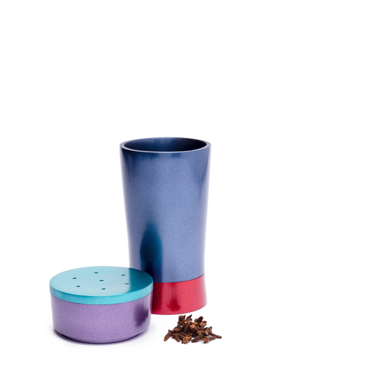Emanuel Anodized Travel Havdallah Set-Multicolor (EM-HVA1)