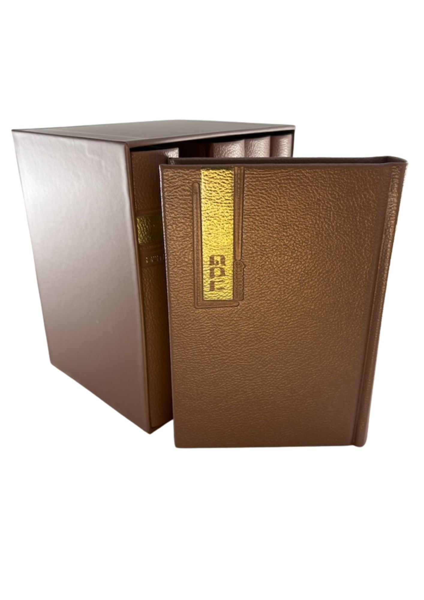 מחזור עבודת השם PU Rectangle Gold Design (BK-MAHPU7)