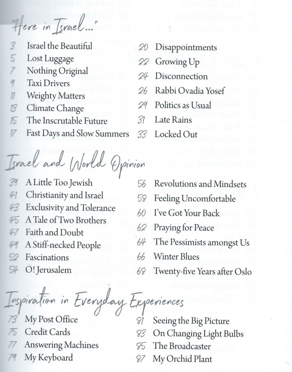 In My Opinion by Rabbi Berel Wein (BKE-IMO)