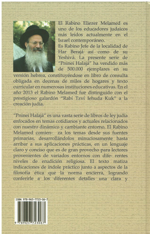 Pninei Halaja Spanish Shabat vol. 2 -- Eliezer Melamed (BKS-PHS2)