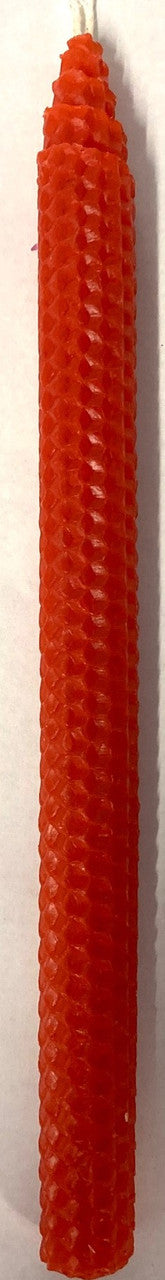 Havdalah Candle 11" Beeswax Red (HV-HMCBR)